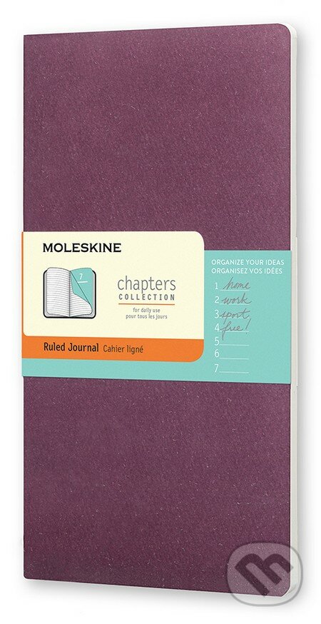 Moleskine – Chapters fialový zápisník, Moleskine, 2015
