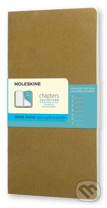 Moleskine – Chapters žltohnedý zápisník, Moleskine, 2015