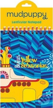 The Beatles Yellow Submarine Lenticular Notepad, Galison, 2015