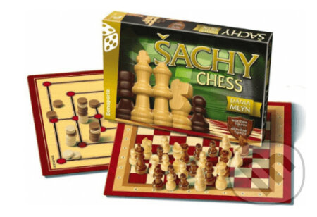 Šachy, dáma, mlýn, ALLTOYS, 2016
