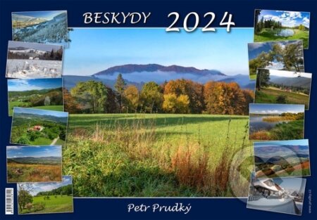 Beskydy 2024 - nástěnný kalendář - Petr Prudký, Petr Prudký, 2023