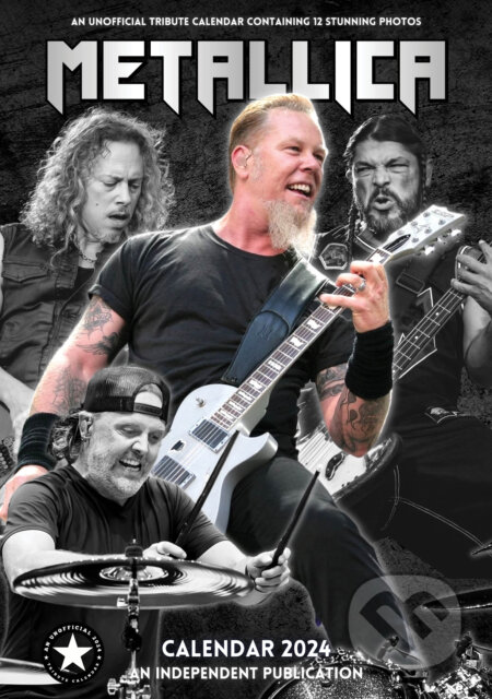 Nástenný kalendár 2024: Metallica, Metallica, 2023