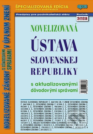 Novelizovaná Ústava Slovenskej republiky, Epos, 2023