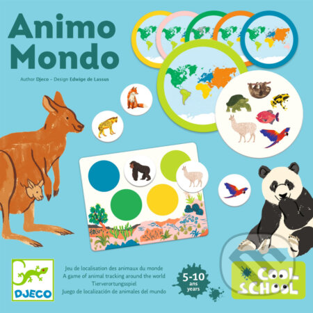 Zvieratá sveta (Animo Mondo): priraďovanie zvierat k svetadielom, Djeco, 2023