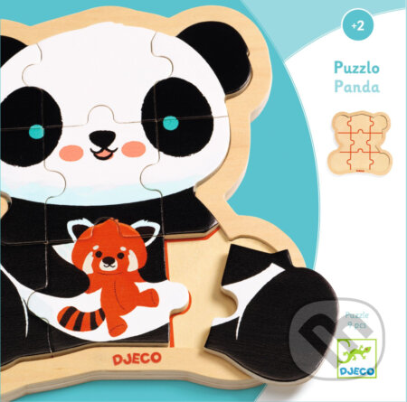 Puzzlo Panda: drevené puzzle, Djeco, 2023
