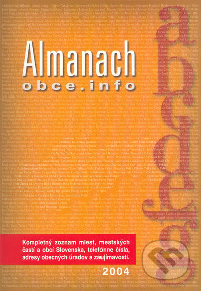 Almanach obce.info, Združenie pre rozvoj a zviditeľnenie miest a obci Slovenska, 2004