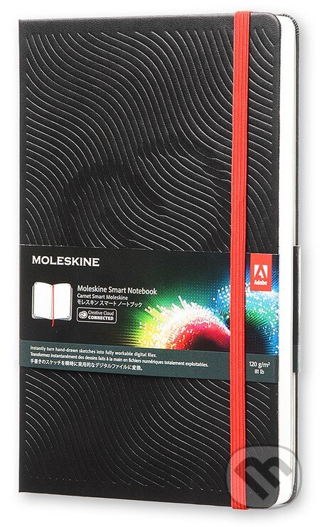 Moleskine – Smart čierny zápisník (spojený s  Creative Cloud), Moleskine, 2015