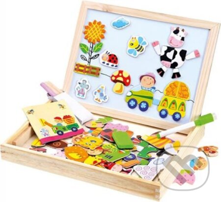 Puzzle: Farma: Magnetická tabulka s puzzlemi (Bino). Bino, 2023
