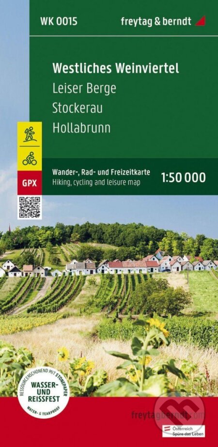 Západní Weinviertel 1:50 000 (turistická, cyklistická a rekreační mapa)