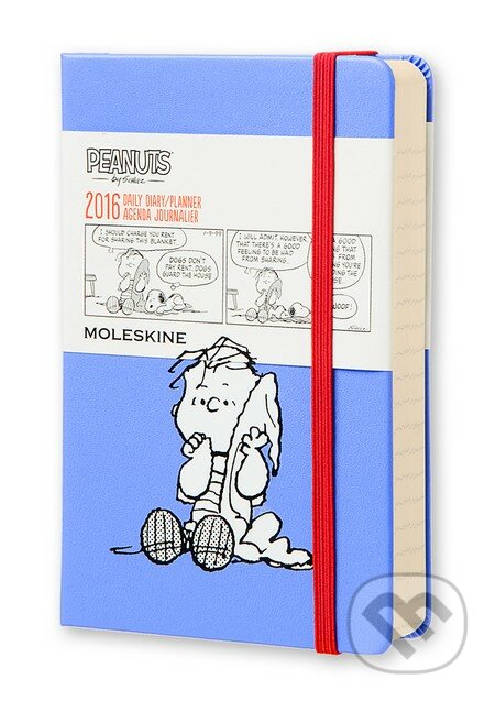 Moleskine – 12-mesačný modrý diár Snoopy 2016, Moleskine, 2015