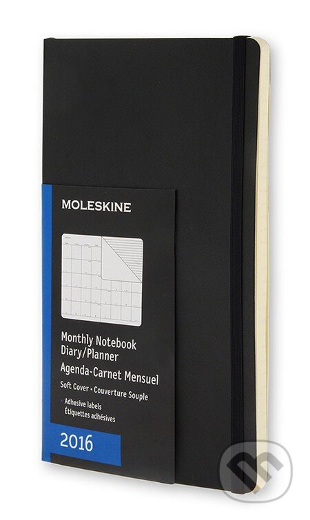 Moleskine – 12-mesačný čierny diár 2016, Moleskine, 2015