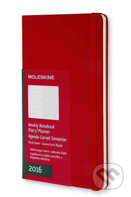 Moleskine – 12-mesačný červeny plánovací zápisník 2016, Moleskine, 2015