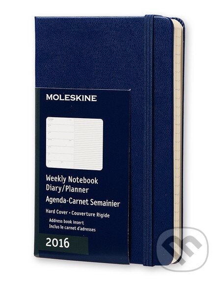 Moleskine – 12-mesačný modrý plánovací zápisník 2016, Moleskine, 2015