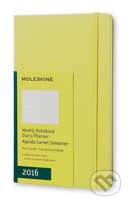 Moleskine – 12-mesačný žltý plánovací zápisník 2016, Moleskine, 2015