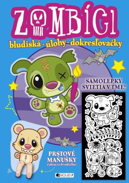 Zombíci (modrá) (bludiská, úlohy, dokresľovačky) - kniha z kategorie Omalovánky, vystřihovánky, papír