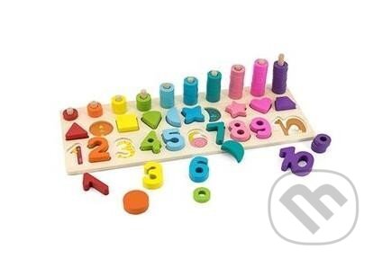 BABU dřevěná hračka - Čísla a tvary 2, EPEE