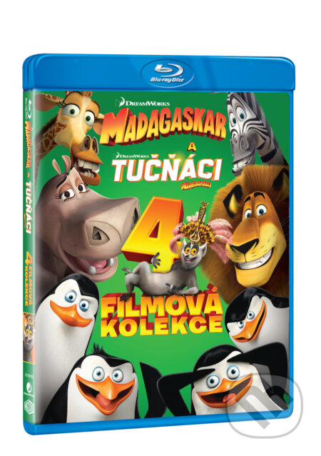 Madagaskar 1.-3. + Tučňáci z Madagaskaru kolekce, Magicbox, 2023
