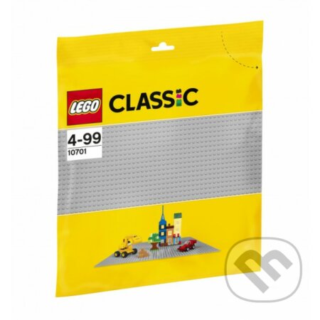 LEGO Classic - Sivá podložka na stavanie, LEGO, 2015