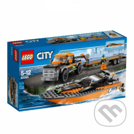 LEGO City Great Vehicles 60085 Motorový člun 4x4, LEGO, 2015