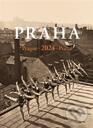 Praha 2024 - nástěnný kalendář  na výšku, Pražský svět, 2023