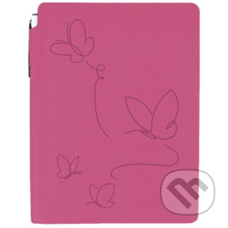 Zápisník s perom - tmavo ružový, Albi