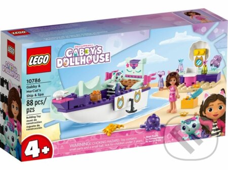 LEGO® Gabinin kúzelný domček 10786 Gabi a Rybomačka na luxusnej lodi, LEGO, 2023