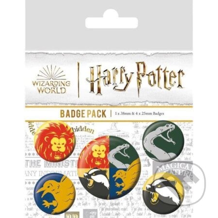 Harry Potter Internáty - set odznakov, EPEE, 2023