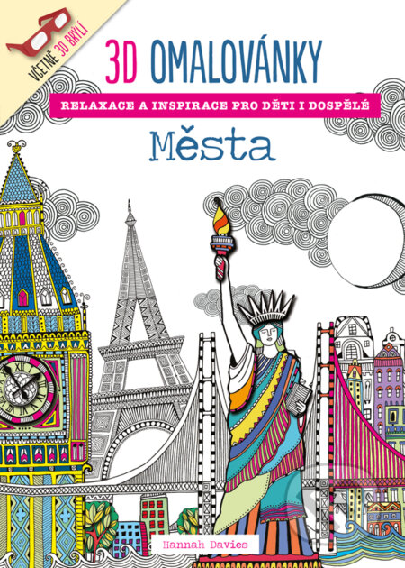 3D omalovánky: Města - Hannah Davies - kniha z kategorie Omalovánky
