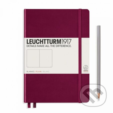 Notebooks Medium-port red, plain, LEUCHTTURM1917