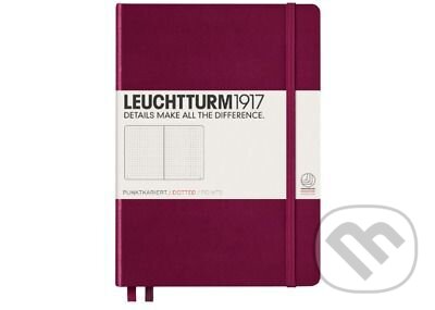 Notebooks Medium-port red, dotted, LEUCHTTURM1917