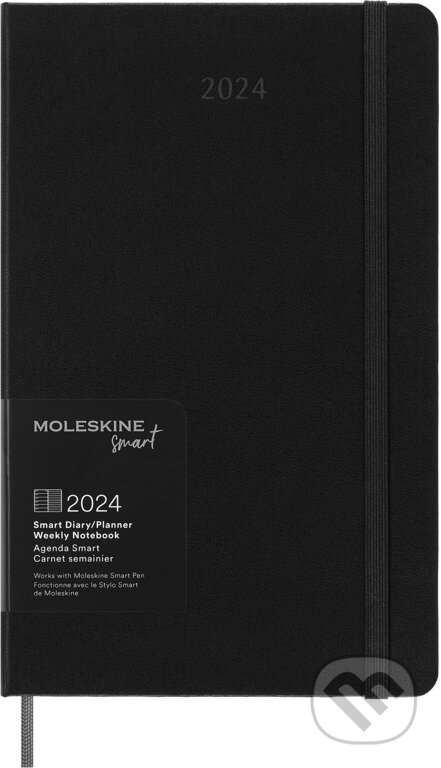 Moleskine – 12-mesačný Smart plánovací diár PRO 2024 - čierny, Moleskine, 2023