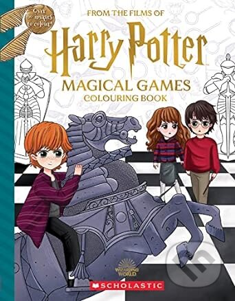 Magical Games Colouring Book (Harry Potter) - Jenna Ballard, Violet Tobacco (Ilustrátor), Scholastic, 2023