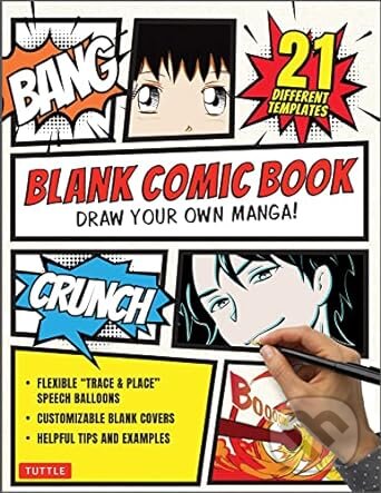 Blank Comic Book: Draw Your Own Manga! - Melvin Calingo (Ilustrátor), Tuttle Publishing, 2023