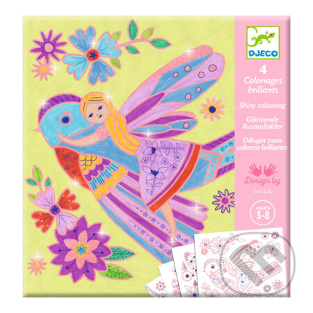 DJECO Třpytivé omalovánky - Víly