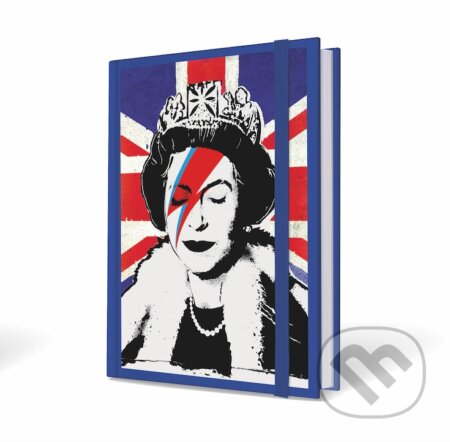 Banksy notebook kráľovná15x21cm, CMA Group, 2023
