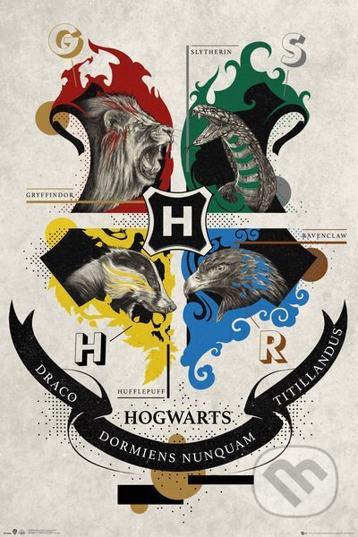 Plagát Harry Potter: Animal Crest, Harry Potter, 2021