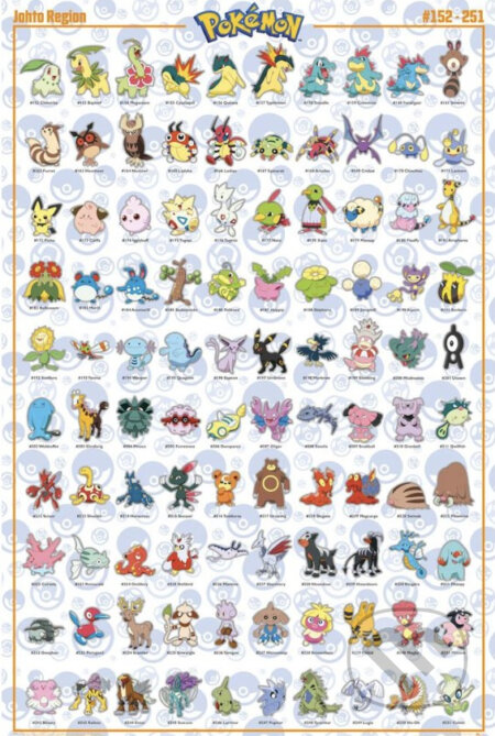 Plagát Pokémon: Johto, Pokemon, 2023