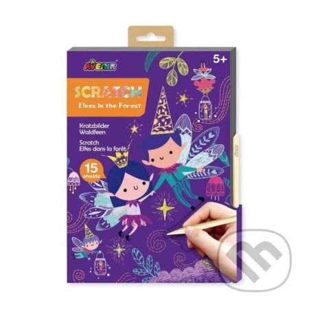 Avenir Škrabací kniha A5 - Elfové v lese
