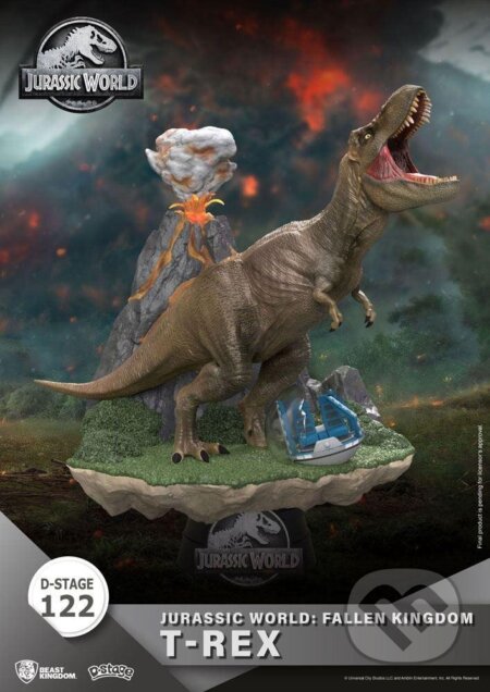 Jurský park diorama D-Stage - T-Rex 13 cm, Beast Kingdom, 2023