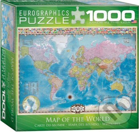 Mapa světa, EuroGraphics, 2015