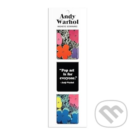 Andy Warhol Flowers Magnetic Bookmarks, Galison, 2023
