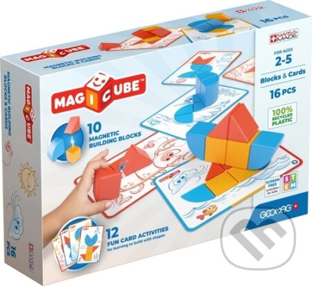 Stavebnice Magicube Blocks&Cards 16 pcs, Geomag, 2023