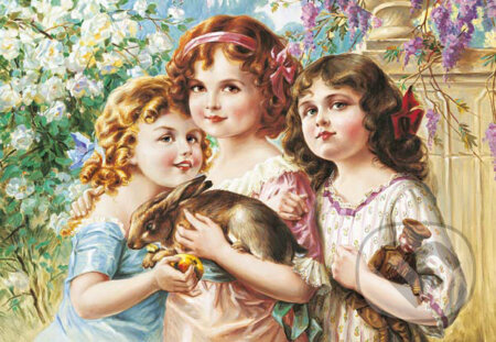 Kópia: Tri dievčatká s králikom - Emile Vernon, Castorland, 2005
