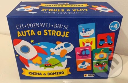 Auta a stroje - čti, poznávej, bav se! (Kniha a Domino)