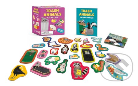 Trash Animals Magnet Set (Live Free, Eat Trash!) - Alexander Schneider, Yeji Yun (Ilustrátor)