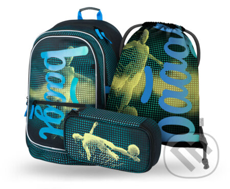 Školní set Baagl Core Football Player (set 3) (batoh, penál, sáček)