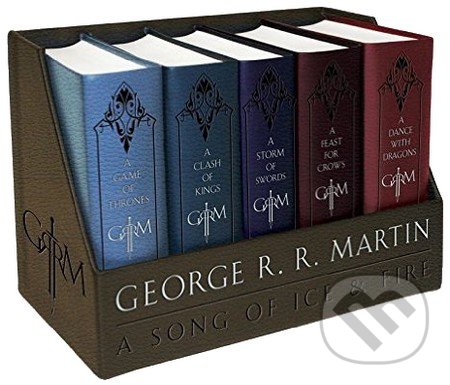 A Game of Thrones Leather-Cloth Boxed Set - George R.R. Martin, Bantam Press, 2015