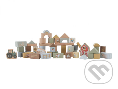 Kocky drevené v tube Farma - hra z kategorie Stavebnice