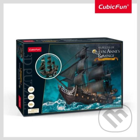 Puzzle 3D Queen Anne’s Revenge - puzzle z kategorie 3D puzzle