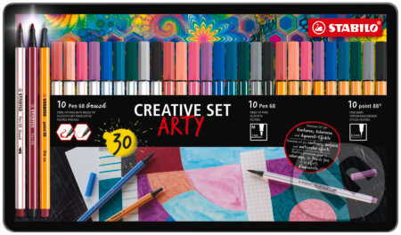 Prémiová vláknová fixka so štetcovým hrotom, prémiová vláknová fixka a jemný liner